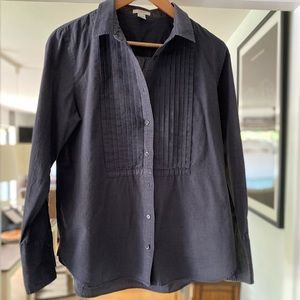 J.Crew Grey tuxedo shirt size small (6)